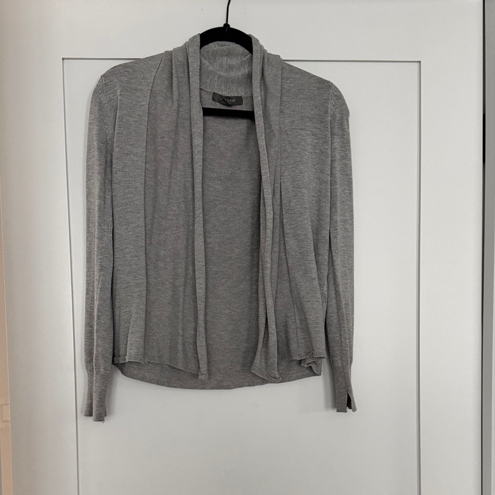 Primark Light Gray Open Drape Cardigan